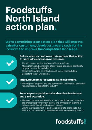 Foodstuffs North Island Submits Response to Commerce Commission Draft Report on Retail Grocery Sector