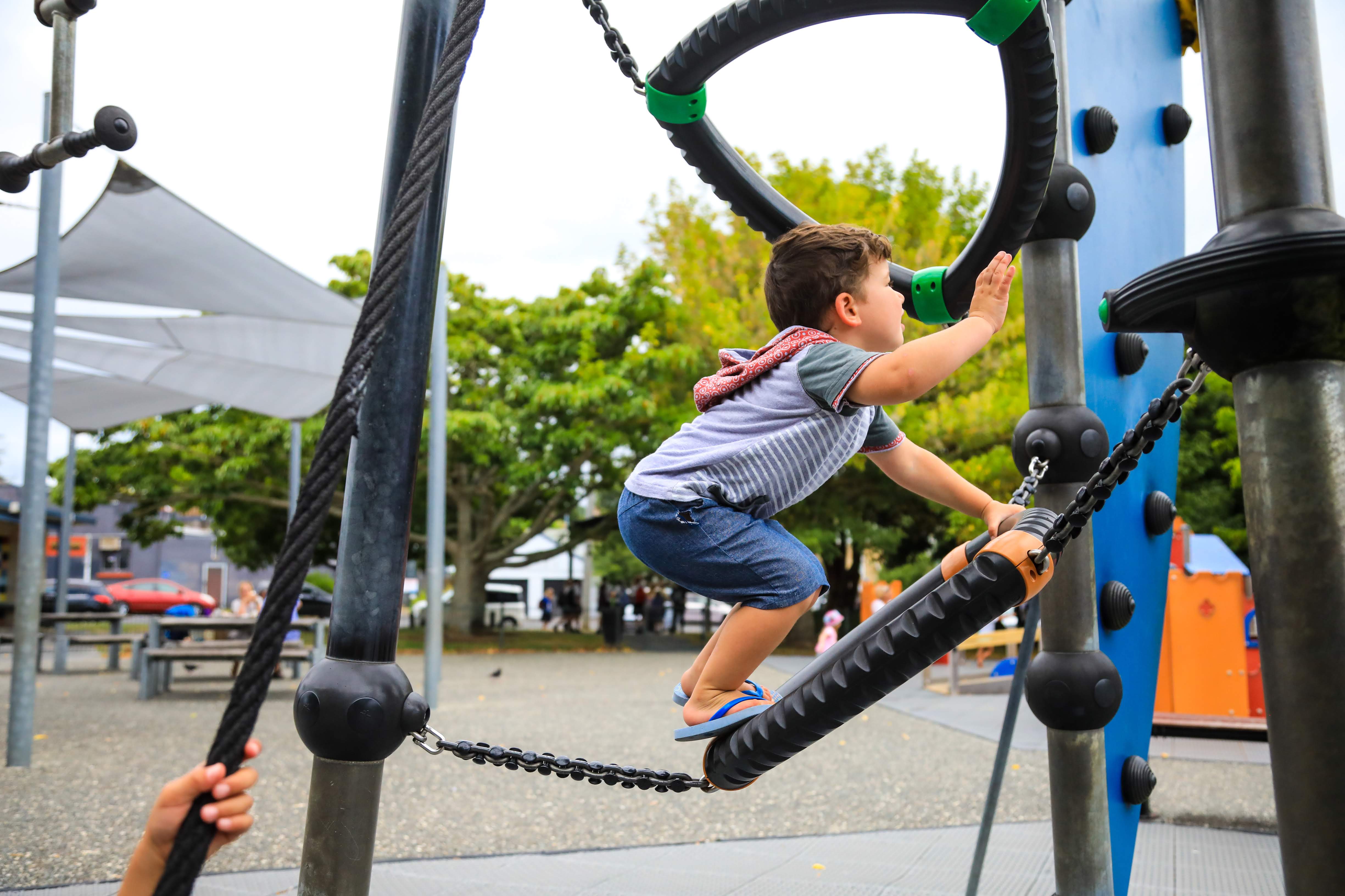 Kid climbing tree