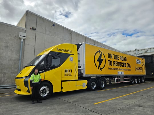 Foodstuffs North Island’s electric truck saves more than 80 tonnes of emissions in first six months