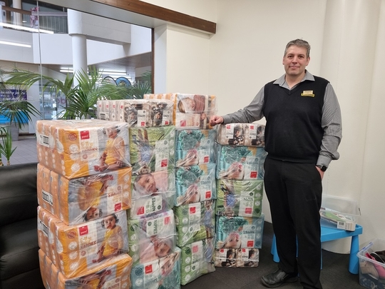 Pregnancy Help receives over 20,000 nappies from Pams to support their work