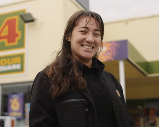 Te Reo Māori a taonga at Four Square Tokomaru Bay