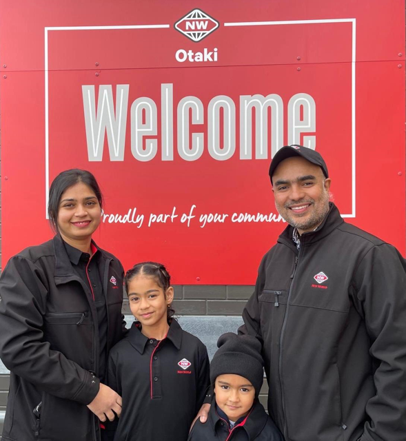 Raj Singh, with wife Loveleen and their children Brahmpreet and Harmanjeet