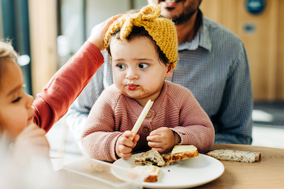 Child eating sandwich-2up