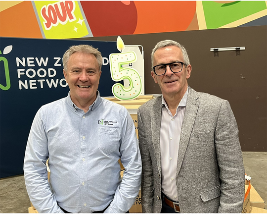 Foodstuffs North Island marks NZ Food Network’s fifth birthday with $90,000 funding commitment