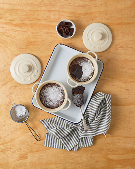Mini chocolate lava cakes
