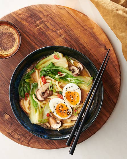 Vegetarian cheats noodle soup