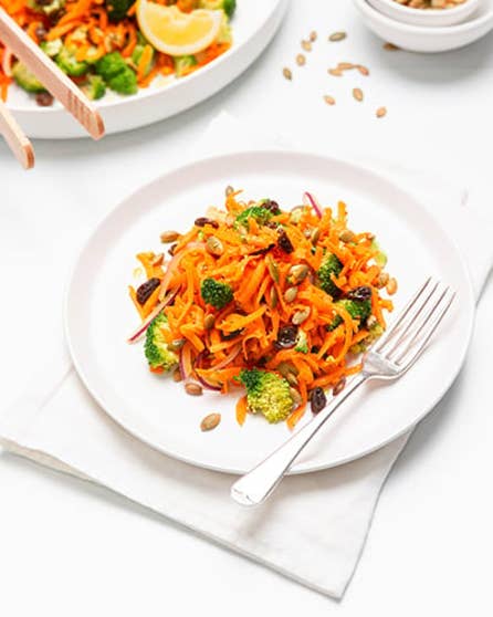 Shredded carrot power salad