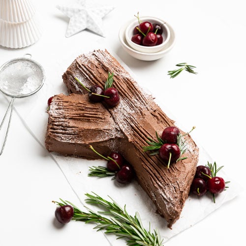 cherry-yule-log
