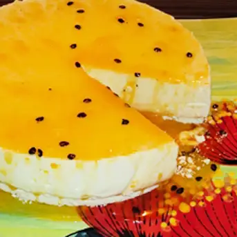 PassionfruitandWhiteChocolateCheesecake