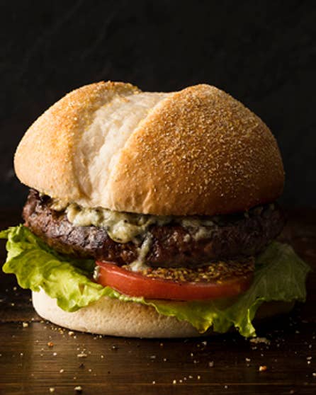 Classic beef and cheese burger