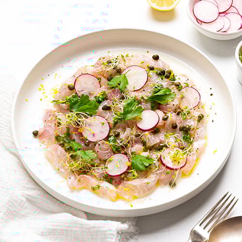 Summer fish crudo