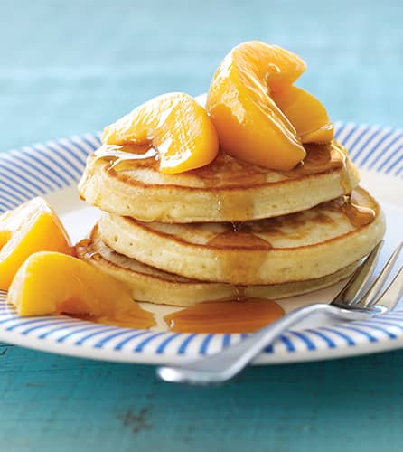 Peach pancakes