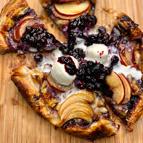 Apple Brie Berry Galette
