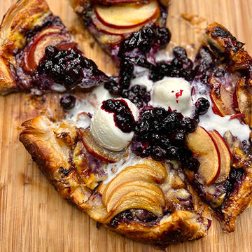 Apple Brie Berry Galette
