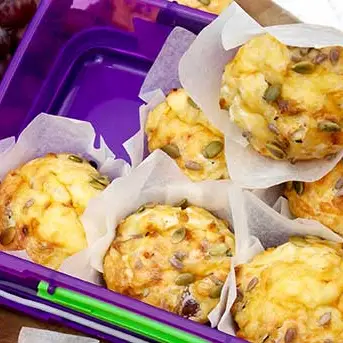 hamcheesecourgettemuffins