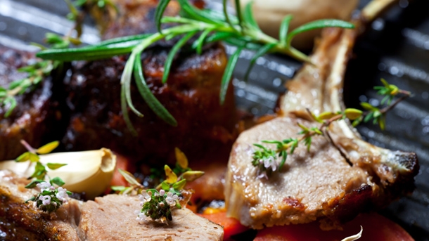 Lemon and rosemary lamb chops