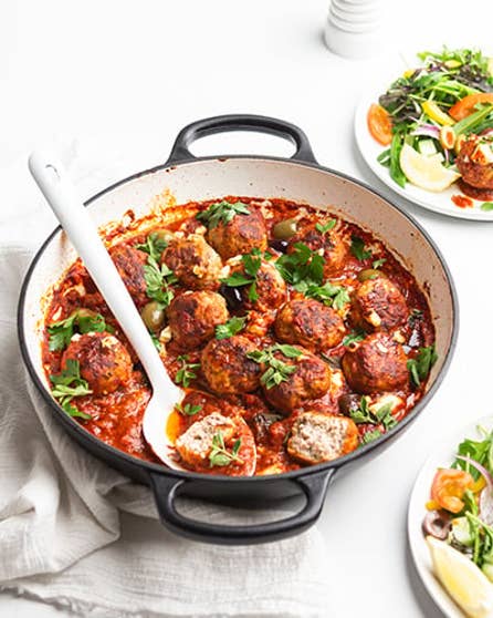 Mediterranean pork meatballs
