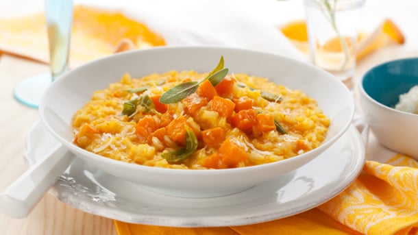 roastpumpkinandsagerisotto