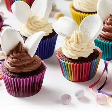 Easter bunny cupcakes
