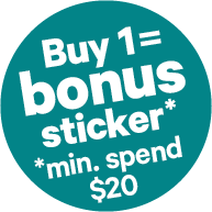 Buy 1 for SMEG Bonus Sticker Week 1