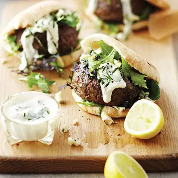 Coastal Lamb Burgers Pitas