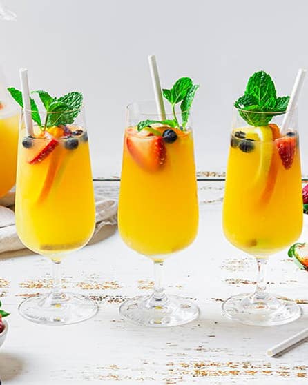 Sparkling summer fruit punch