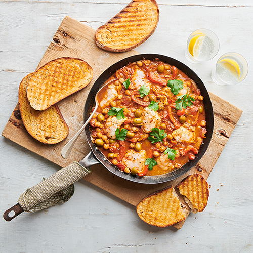 Spanish style fish stew