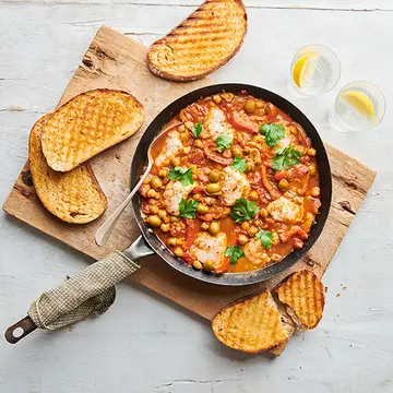 Spanish style fish stew