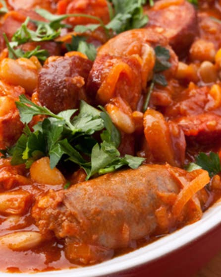 Poppa's kiwi curried sausages