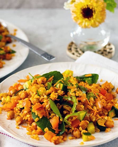 Quinoa and chickpea salad