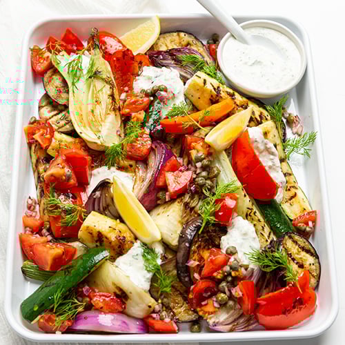 BBQ vegetable salad