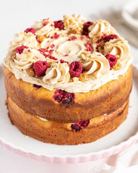 Peanut butter and jam layer cake