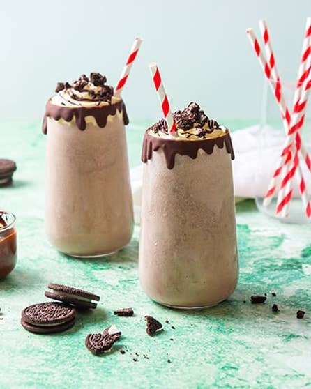 Chocolate cookies and cream milkshake