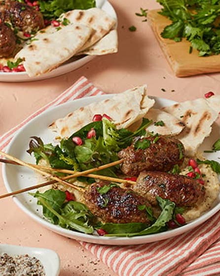 Moroccan spiced lamb koftas
