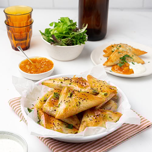 Air-fryer filo samosas 