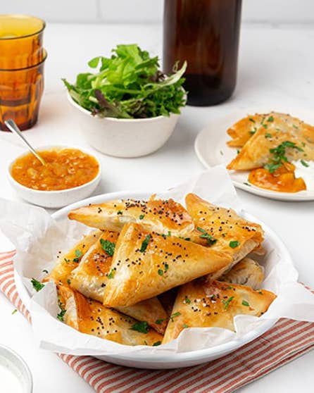 Air-fryer filo samosas