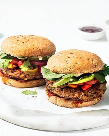 Tex-mex bean burgers