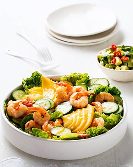 Chilli prawn salad