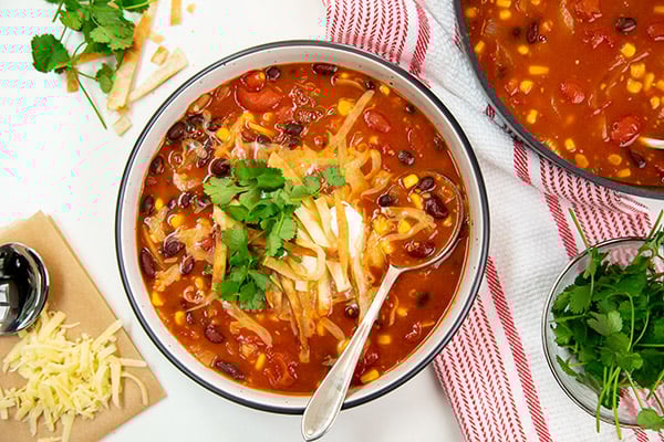 Anika's go-to taco soup