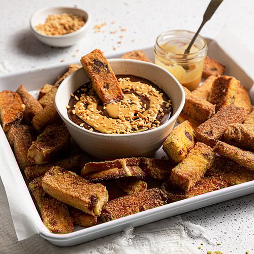 Hot cross bun churros