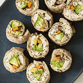 Turkey and avocado rolls