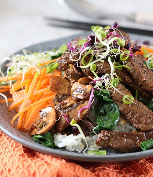 Korean-style rice bowl