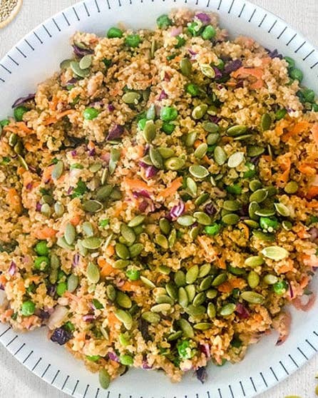 Warm quinoa salad