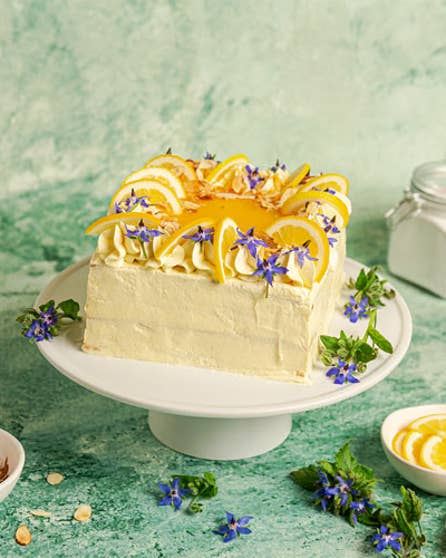 Lemon curd celebration cake