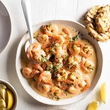 Creamy-Garlic-Prawns
