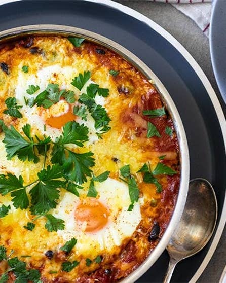 Mexican-inspired baked eggs