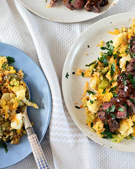 Orange soy glazed beef