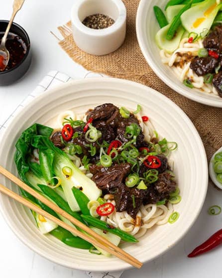 Chinese-inspired slow cooked beef