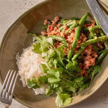 Turkey-and-green-bean-stir-fry