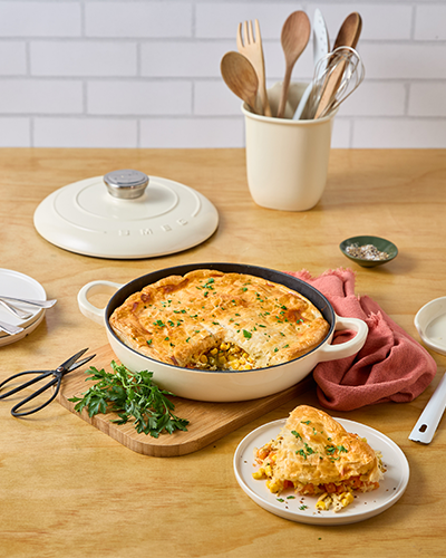 Easy chicken and corn pie